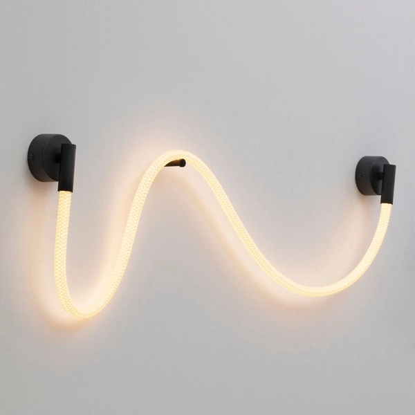 Designerska lampa ścienna CURA LE44259 LED 14W 3000K czarna biała