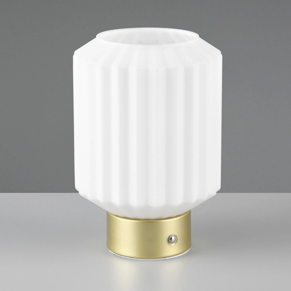 Lampka nocna USB Lord R57761101 LED 2W 3000K szkło biała złota