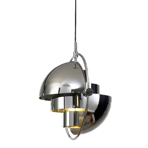 Lampa wisząca art deco Mobile ST-8881 CHROME Step do salonu pierścień chrom