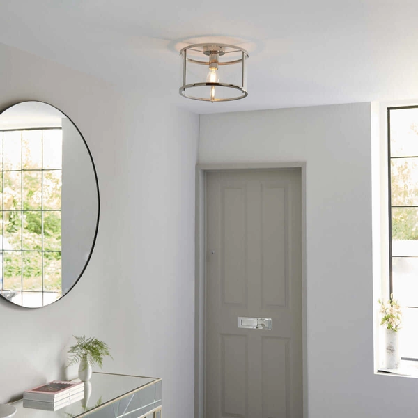 Szklany plafon kuchenny Hopton 96150 Endon nikiel srebrny przezroczysty