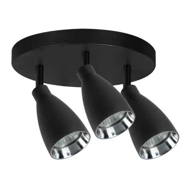 Natynkowa lampa potrójna Campana LP-3103/3C BK regulowana czarny