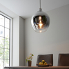 Lampa kula wisząca L&-196442 Light& szkło lustrzane chrom ombre