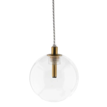 Nowoczesna wisząca lampa GLOBO-HD80309-G4 do kuchni kula złoty