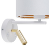 Podwójny kinkiet do czytania glamour Hilton 5361 TK Lighting biały złoty