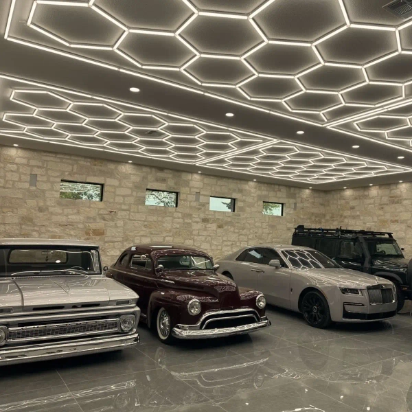 Oświetlenie sufitowe Hexagon HEX-240X480-WW LED 650W 3000K IP54 biały