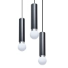 Nieregularne zwisy kule żyrandol Macera PND-33849-3R-BK czarny
