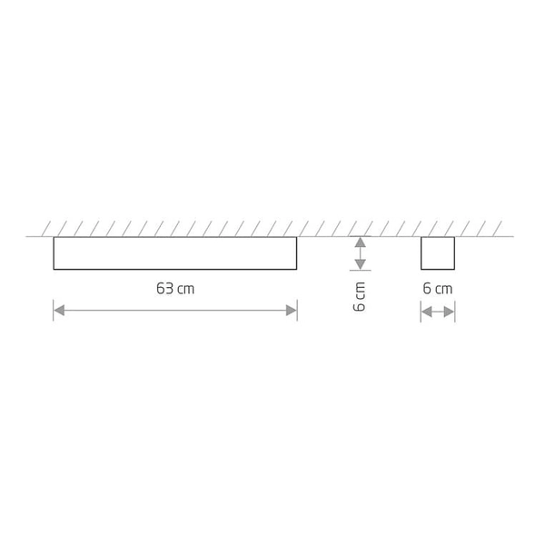 Przysufitowa lampa prostokątna Soft Ceiling 7540 Nowodvorski metalowa biała