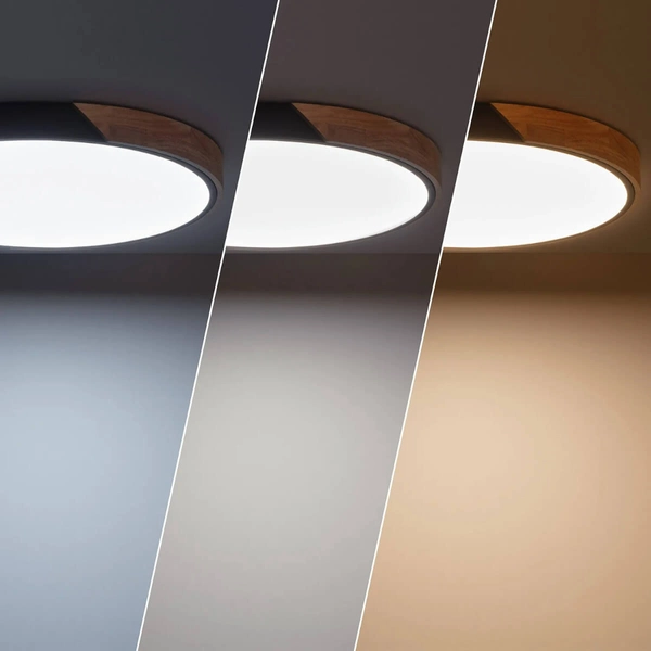 Przysufitowa lampa Lagio ABR-PLOG-C-40W LED 36W 3000-5700K czarny drewniany