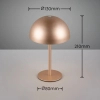 Lampka stołowa dotykowa MUNOZ R54891165 LED 1,3W 3000K grzyb kawowy