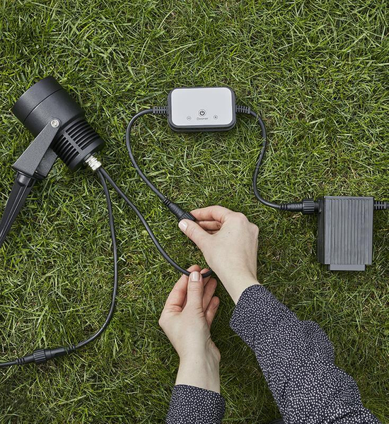 Reflektor czarny spot Garden do ogrodu LED 3W 3000K z regulacją