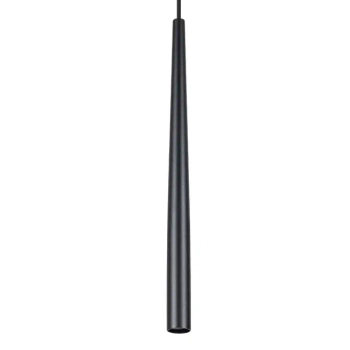 Podłużna lampa wisząca BLISS SL.1462 sopel tuba czarna