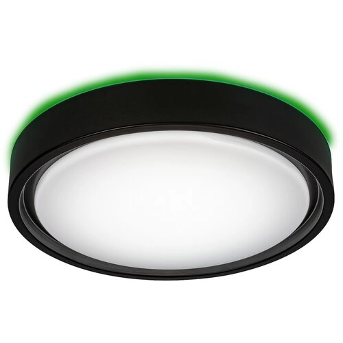 Plafon LAMPA sufitowa FOSTER 3283 Rabalux okrągła OPRAWA metalowa LED 28W 2700K - 5000K plafoniera z pilotem czarna