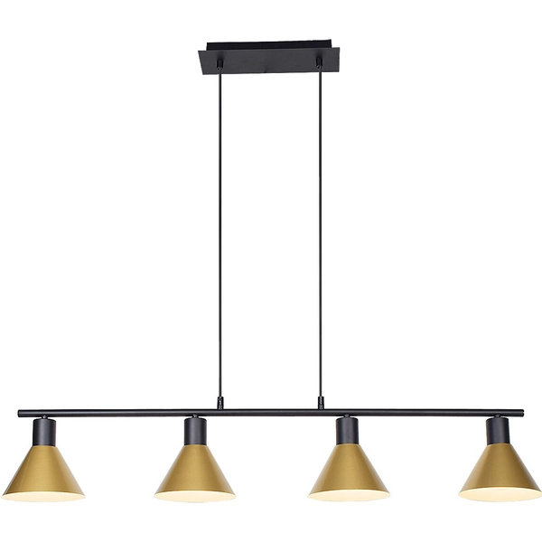 Wisząca lampa nowoczesna Alvaro 3160 do jadalni nad stół czarna złota