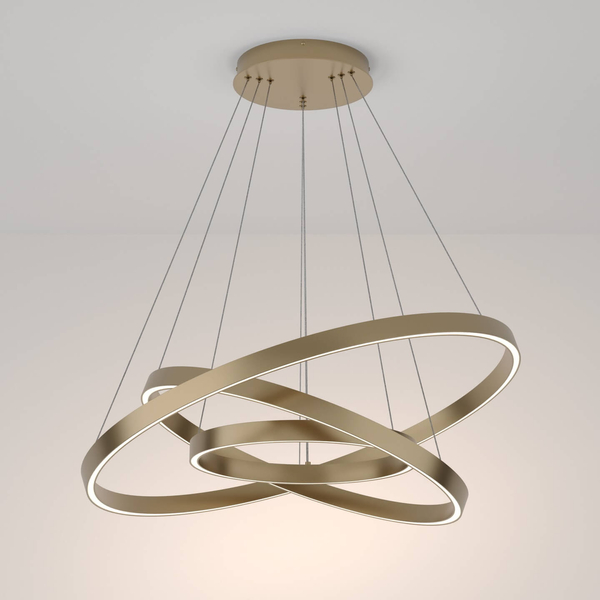 Ledowa lampa wisząca Rim MOD058PL-L100BS4K 115W 4000K ringi mosiądz