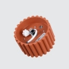 Plafon okrągły AURA SL.1802 ryflowany metalowy terakota