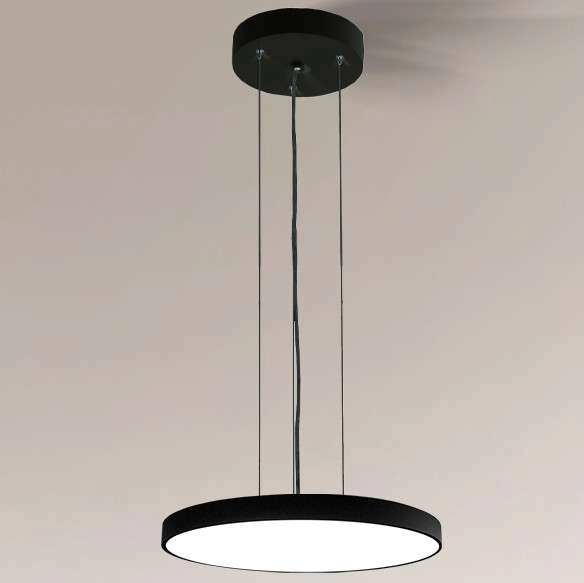 LAMPA wisząca NUNGO 8551 Shilo okrągła OPRAWA zwis LED 24,48W 4000K loftowy czarny