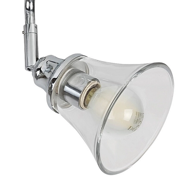 Ścienna lampa łazienkowa Antoine regulowane reflektorki chrom