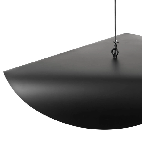 Lampa wisząca ze szklanym kloszem ENZO ST-F22020601-D60 black czarny złoty
