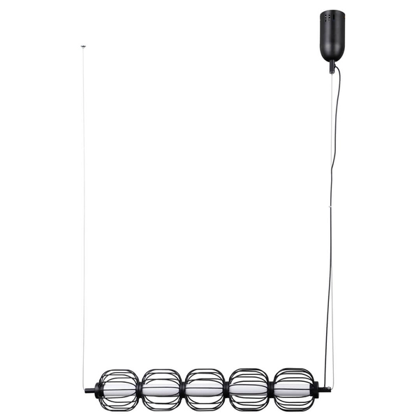 Metalowa lampa wisząca Pedro PND-34405-5-BK LED 100W 3000K czarny