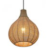 Salonowa lampa wisząca JANNE 366790136 pleciona japandi beżowa