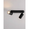 Podwójna regulowana lampa sufitowa ZENFARO LE45677 czarna