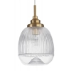 Salonowa lampa wisząca MOND LE41851 szklana złoty przezroczysty