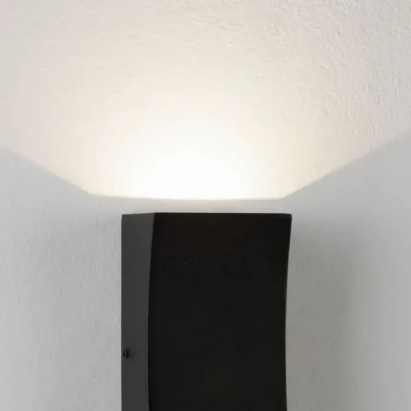 Prostokątna lampa do ogrodu ścienna ZARDUNA LE75223 LED 6W 3000K IP65 antracyt