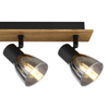 Lampa reflektorowa Claude 54307-4W drewno przydymiona