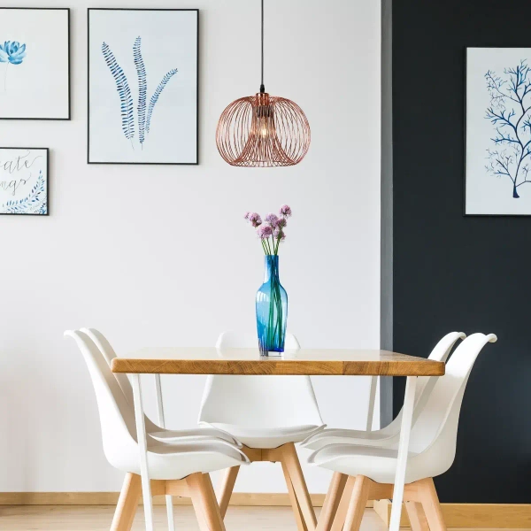 Wisząca lampa metalowa VINTI 02400/30/17 Lucide druciana miedziana