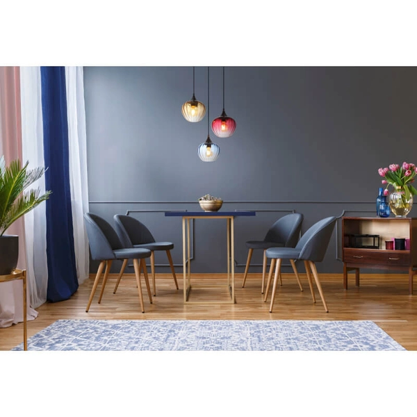 Potrójna wisząca lampa Sander 15748-3HR szklana multikolor