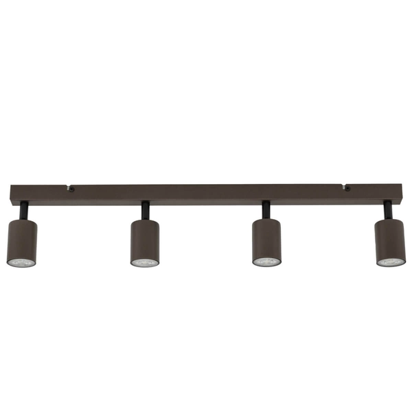 Natynkowa lampa wisząca Top 6182 belka listwa tubki brązowa