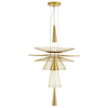 Dekoracyjna lampa wisząca Susso ST-8713P-L Step druciana złota