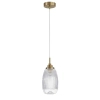 Owalna lampa wisząca MOND LE41850 szklana złoty przezroczysty