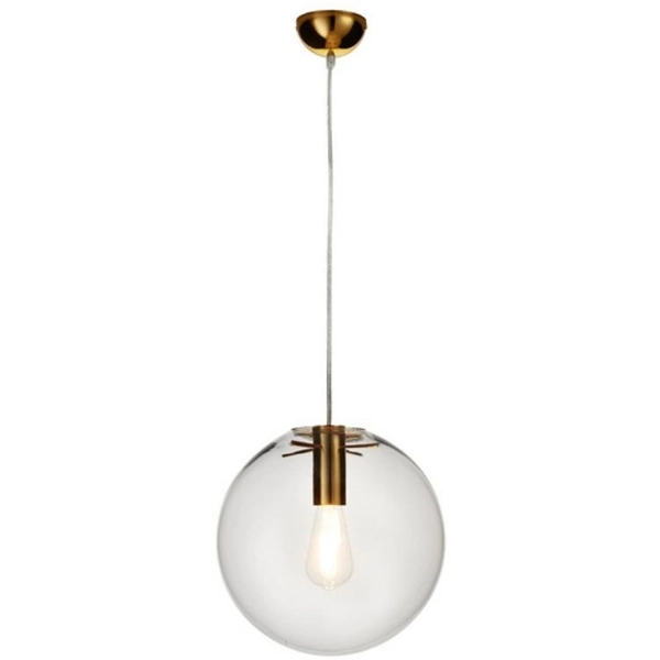 Szklana lampa wisząca Tonda ST-8722P-M gold Step ball przezroczysta