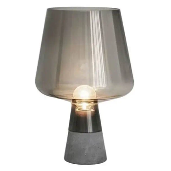 Stojąca lampa szklana GOBLET TLS-E14 loftowa przydymiona