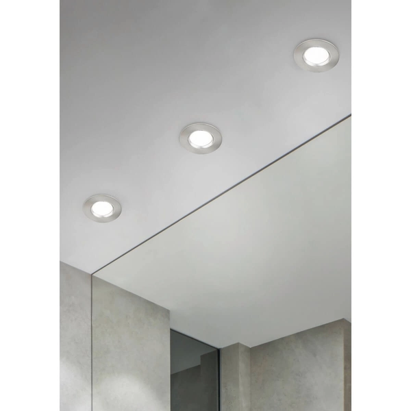 Sufitowe oczko okrągłe ZAGROS 650710107 LED 5,5W 3000K IP65 nikiel