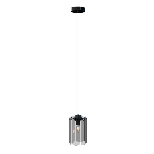 Jadalniana lampa zwisająca Nira MD3523-1-EBCN Zumaline czarna przydymiona
