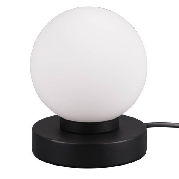 Lampka stołowa Printz R54011032 RL Light ball bańka metalowa czarna biała