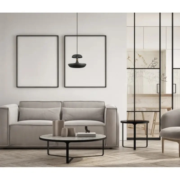 Salonowa wisząca lampa Marina PND-73221-1M-GR Szara