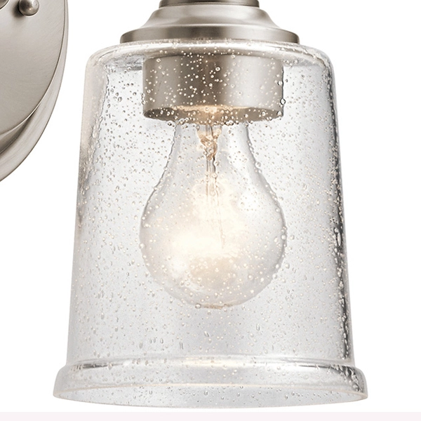 Ścienna lampa retro KL-WAVERLY1-CLP kinkiet do sypialni cyna