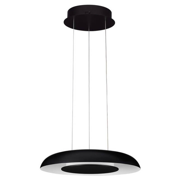 Wisząca lampa okrągła CAPINOTA LE44795 LED 24W 2700-4000K do salonu czarny biały
