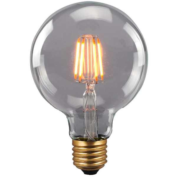 Klimatyczna ŻARÓWKA dekoracyjna 3806125-RB Italux LED G120 E27 kulka 6W 380lm 230V 2200K biała ciepła