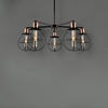 Zwis industrialny do kuchni Manufacture 9738 czarna lampa klatki