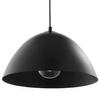 Zwisowa lampa do przedpokoju Faro 3194 półokrąg loftowa zwis czarna