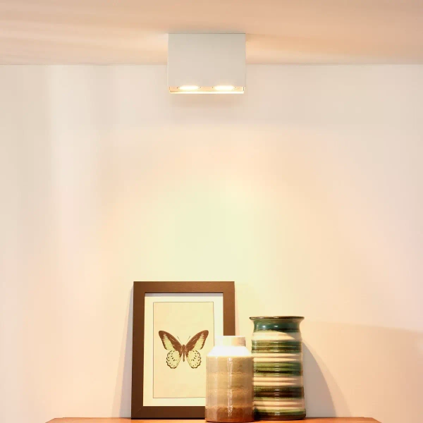 Kwadratowa lampa sufitowa TUBE 22953/02/31 Lucide downlight biała