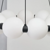 Molekułowa wisząca lampa PERLA czarna biała AZ6894 9x19W 3000K