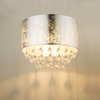Plafon LAMPA sufitowa AMY 15188D3 Globo abażurowa OPRAWA z kryształkami glamour crystal srebrna przezroczysta