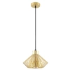 Wisząca lampa metalowa Dolia  A8080-GLD Zumaline druciana złota