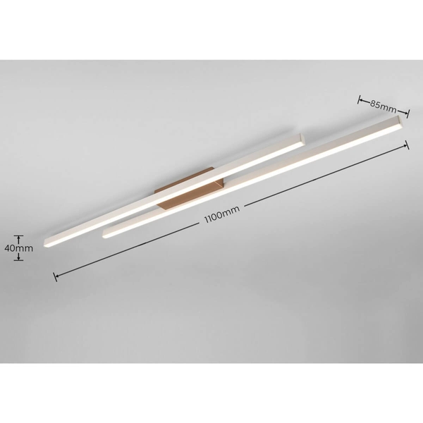 Sufitowa lampa Odio R67882176 RL Light LED 22W 3000K belka listwa szara