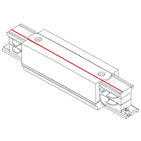 Zasilający ŁĄCZNIK liniowy wewnętrzny CTLS 8707 Nowodvorski do 3-fazowej szyny natynkowej 230V biały